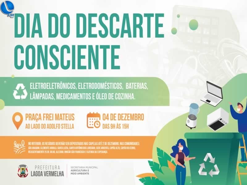 Descarte consciente de resíduos acontece dia 04 de dezembro