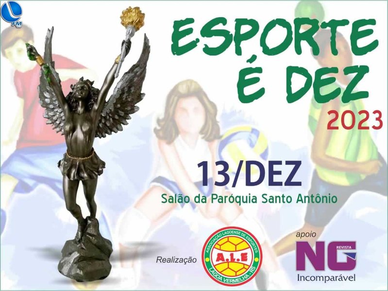 Esporte é 10 já tem data: 13 de dezembro