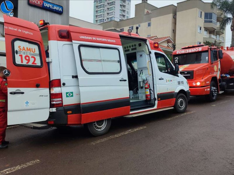 Mulher fica ferida após explosão de lareira, em Tapejara