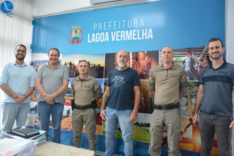 Novo Comandante da Brigada Militar em Lagoa Vermelha realiza visita oficial à Prefeitura