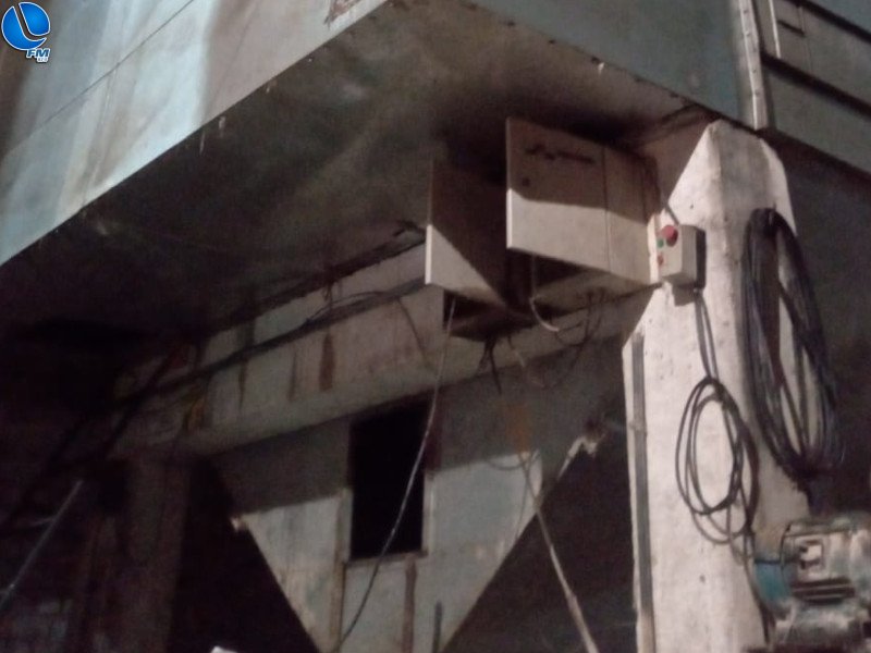 Bombeiros atendem incêndio em silo na cidade de David Canabarro