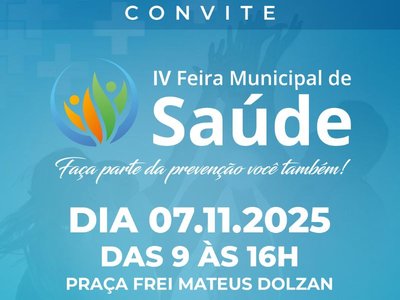 IV Feira Municipal de Saúde acontece em 7 de novembro em Lagoa Vermelha