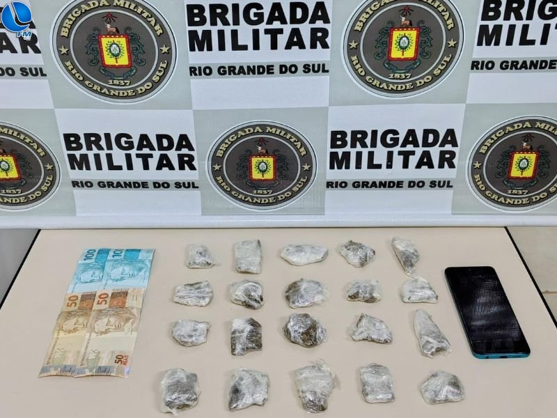 Brigada Militar prende homem por tráfico de drogas em Nova Araçá