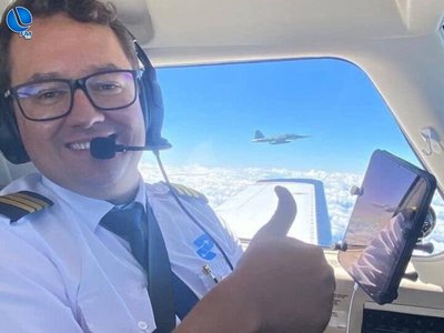 Rádio Lagoa FM entrevista piloto que teve avião interceptado sobre Lagoa Vermelha