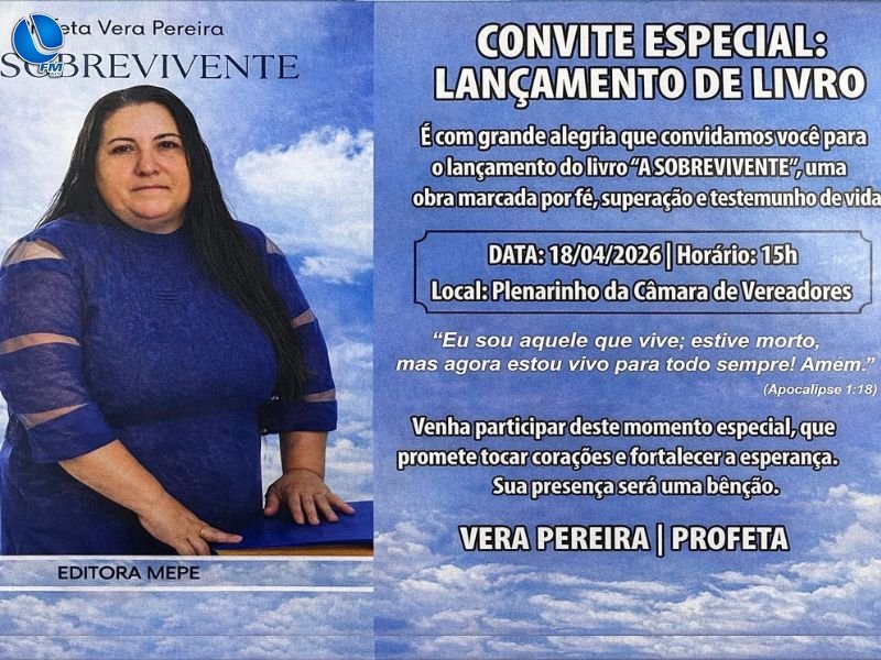 Lançamento do livro da profeta Vera Pereira