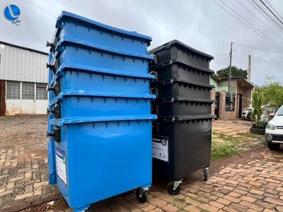 Lagoa Vermelha: município instala mais 180 contentores de lixo