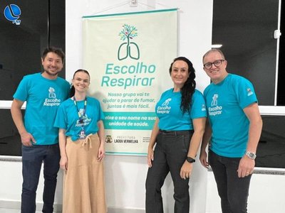 Pacientes comemoram nova vida sem o cigarro com apoio do programa "Escolho Respirar"