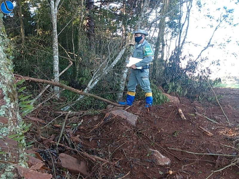 PATRAM localiza crime ambiental no interior de Lagoa Vermelha