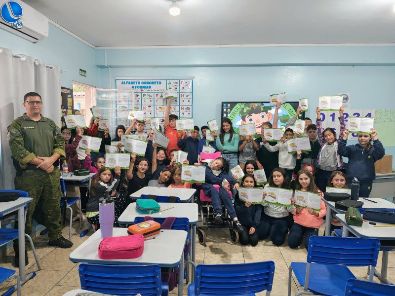 Patram promove aula sobre fauna para alunos do 5º ano em Ibiraiaras