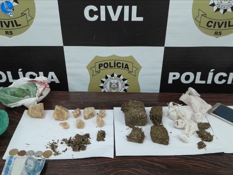 Polícia Civil prende homem por tráfico de drogas em Lagoa Vermelha