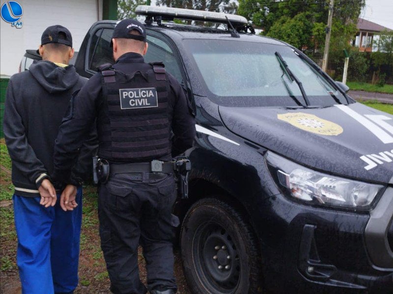 Polícia Civil prende suspeito de tentativa de homicídio em Vacaria