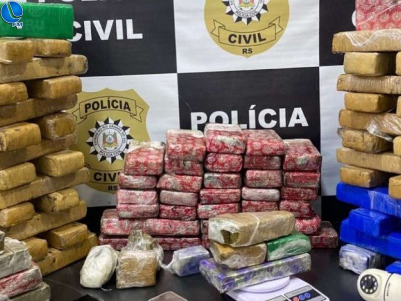 Denarc realiza prisão e apreende grande quantidade de drogas em Passo Fundo