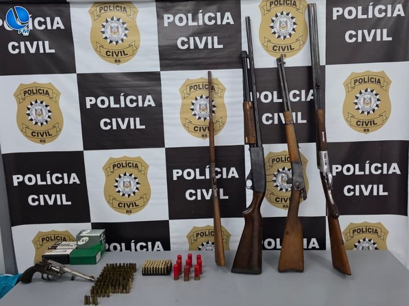 Dois homens são presos por porte ilegal de arma de fogo