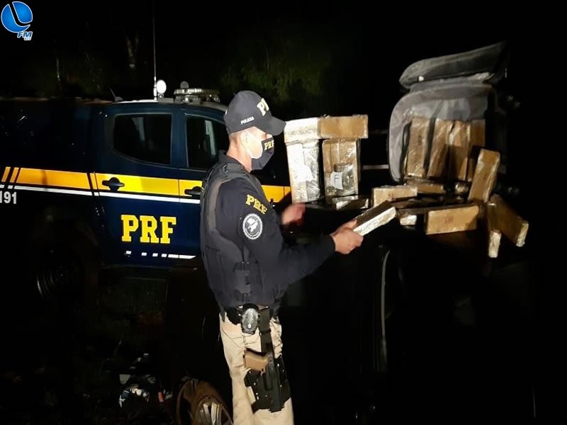 PRF prende três traficantes e apreende 26 quilos de maconha na BR 285