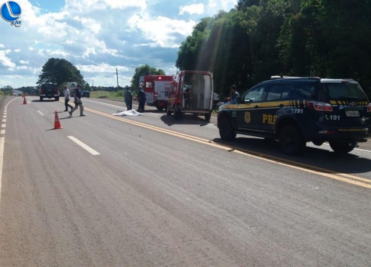 Motociclista morre em acidente de trânsito em Vacaria