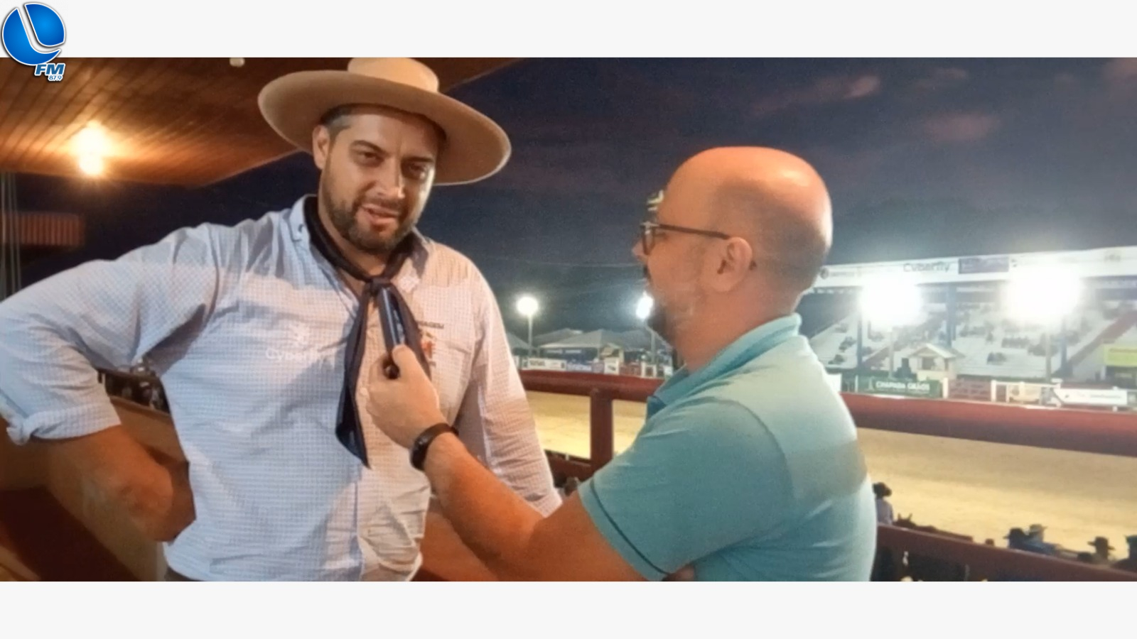 Patrão Rubem Filho destaca a estrutura do Rodeio de Vacaria