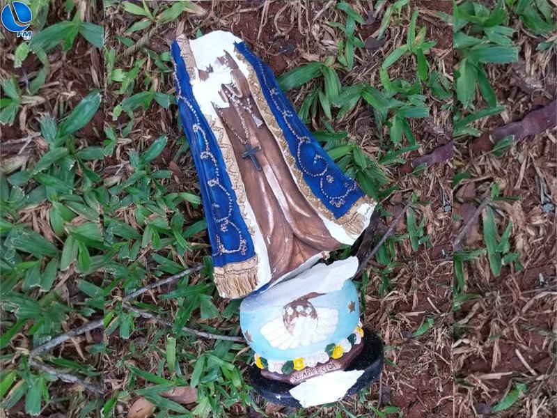 Imagem de santa é vandalizada em Marau