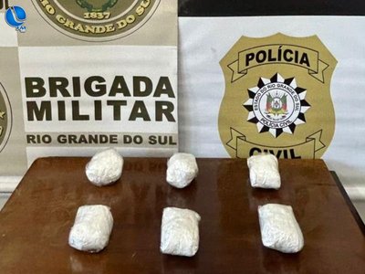 Ação conjunta da Brigada Militar e Polícia Civil prende casal por tráfico de drogas em Serafina Corrêa