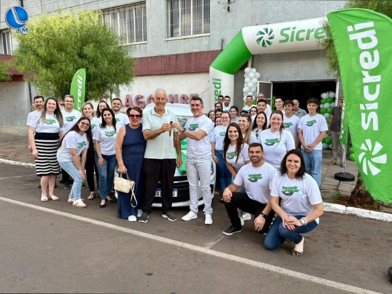 Último sorteio da Promoção Investir para Crescer da Sicredi Ibiraiaras RS/MG 2025