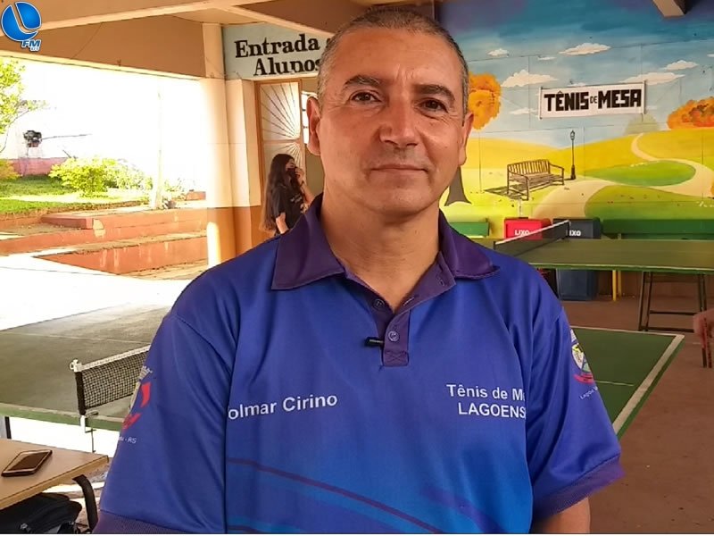Tênis de mesa em Lagoa Vermelha: Professor Volmar Cirino relata a situação