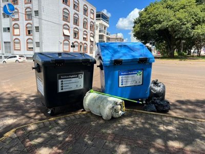 Uso incorreto dos contentores ainda gera transtornos e compromete a limpeza urbana