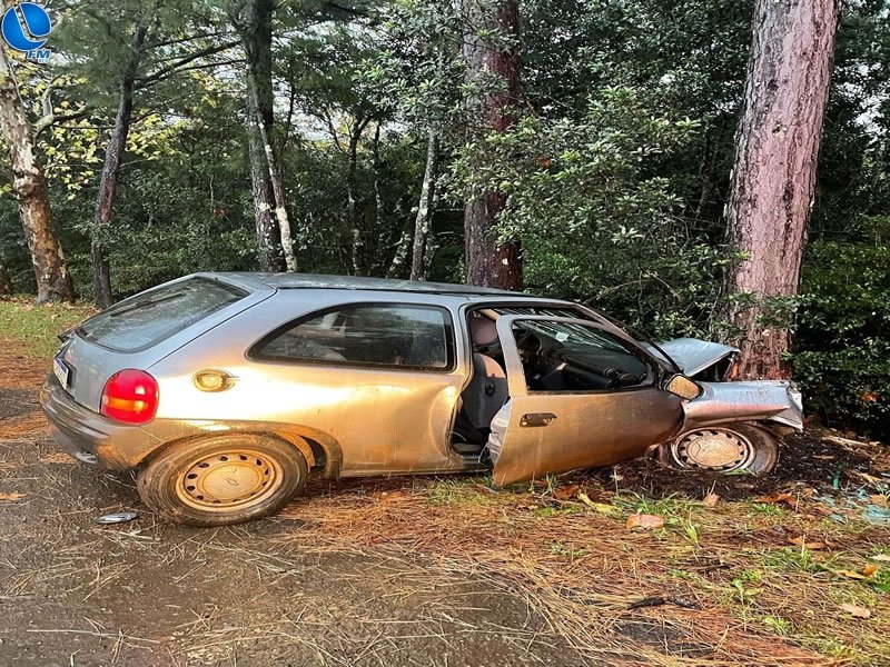 Corpo de Bombeiros atende acidente na BR 116 em Vacaria