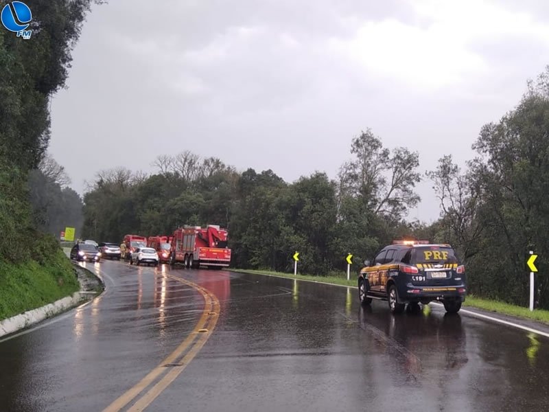 Acidente na BR 116 em Vacaria deixa dois mortos e quatro feridos