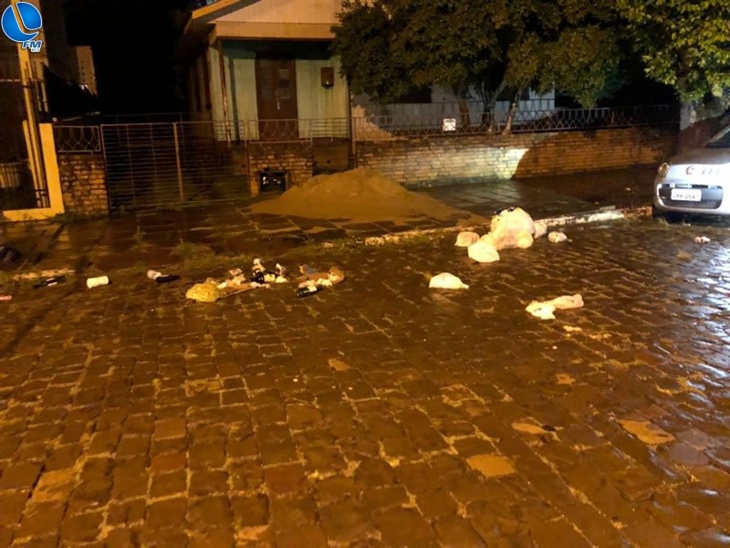 Temporal com chuvas de 140mm assola Lagoa Vermelha nesta noite de Segunda-Feira (01)
