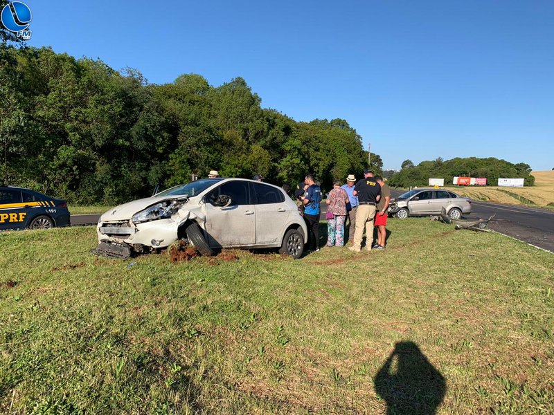 Colisão é registrada no trevo de Sananduva