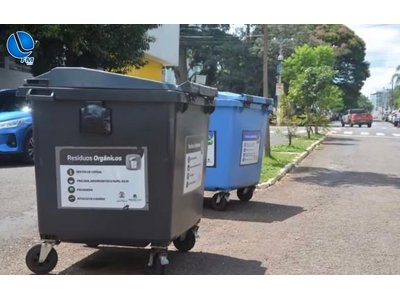 Novos contêineres de lixo chegam neste mês de abril